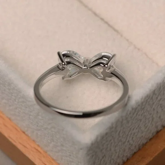 💥 Pure And Fresh Bow Anillos Lovely Rings for Women, PD032